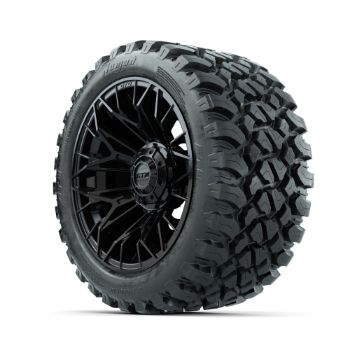 Set of (4) 14 in GTW® Stellar Black Wheels with 23x10-R14 Nomad All-Terrain