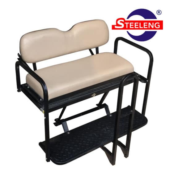 STEELENG Rear Flip Seat - EZGO RXV (2008-Plus) / Stone Cushion Set