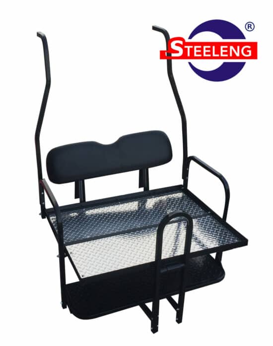 STEELENG Rear Flip Seat - Club Car DS - Style (2000.5-2013) / Black Cushion Set