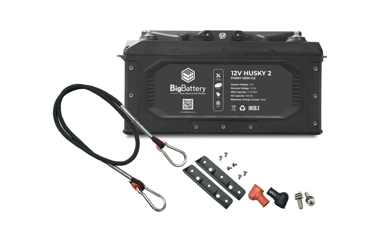 Big Battery 12V 4X HUSKY 2 KIT