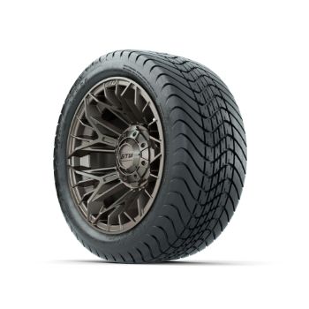 Set of (4) 12 in GTW® Stellar Matte Bronze Wheels with 215/35-12 Mamba Street