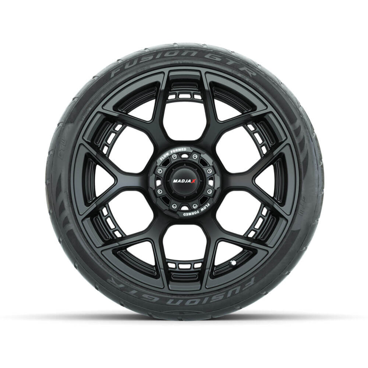 Set of (4) 15" Inch MadJax Flow Form Evolution Matte Black Wheels with GTW