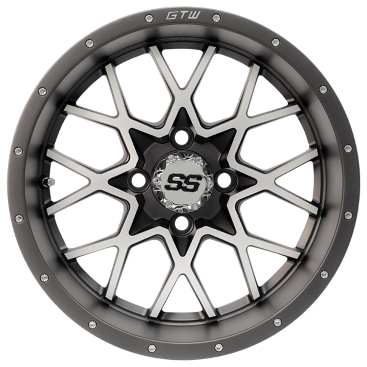 GTW 14" Vortex Wheel Matte Gray/Machined