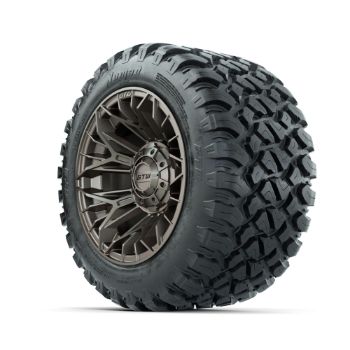 Set of (4) 12 in GTW® Stellar Matte Bronze Wheels with 22x11-R12 Nomad