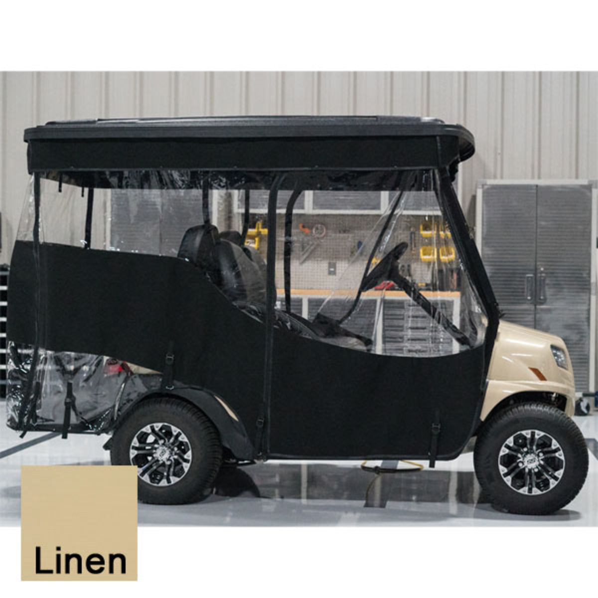 RedDot Chameleon 4 Passenger Track Style Linen Enclosure E-Z-GO RXV