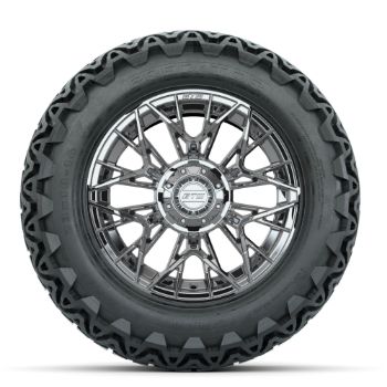 Set of (4) 14 in GTW® Stellar Chrome Wheels with 23x10-14 Predator All-Terrain