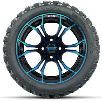 GTW Spyder Wheels 14 in Wheels with 23x10-14 in Nomad All Terrain Tires - Set