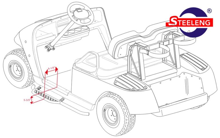 SGC Nerf Bars (Running Boards) for EZGO TXT (set of 2) - NBTX01