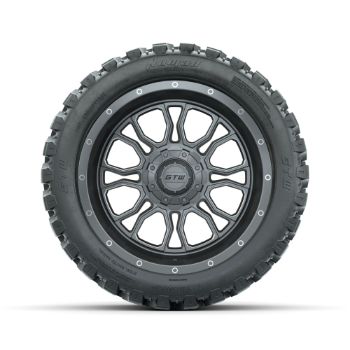 Set of (4) 14 in GTW® Volt Gunmetal Wheels with 23x10-R14 Nomad All-Terrain