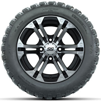GTW Specter 12 in Wheels with 20x10-R12 Nomad All-Terrain Tires - Set of 4