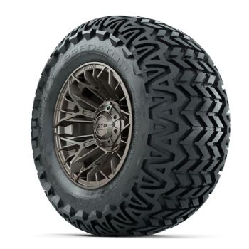 Set of (4) 12 in GTW® Stellar Matte Bronze Wheels with 23x10.5-12 Predator