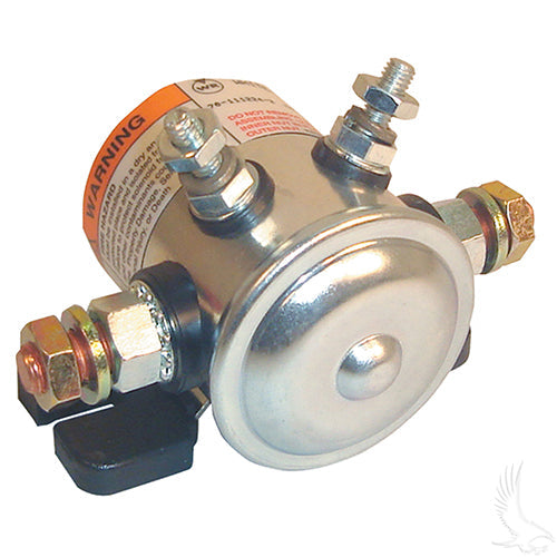 Golf Cart EZGO Marathon 12 Volt Solenoid - 4 Terminal Copper/Short (1979-1994)