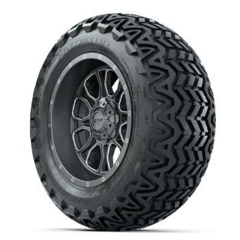 Set of (4) 14 in GTW® Volt Gunmetal Wheels with 23x10-14 Predator All-Terrain