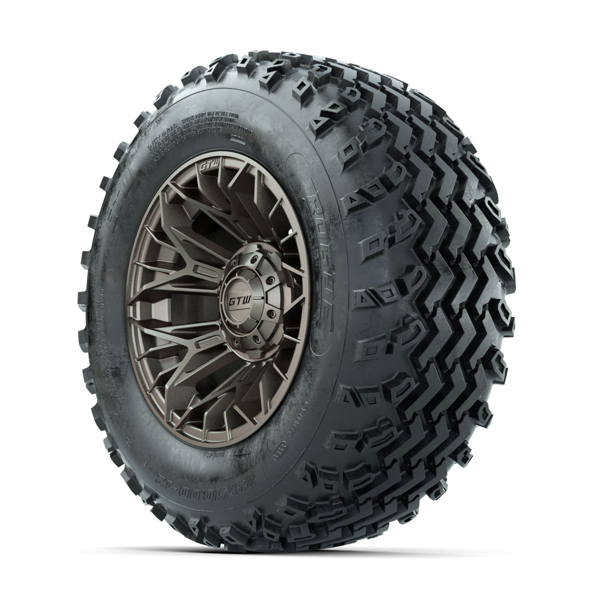 GTW Stellar Matte Bronze 12 in Wheels with 23x10.00-12 Rogue All Terrain Tires