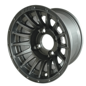 SGC 10′′ Medusa Machined Gunmetal Wheel – Aluminum Alloy (SET OF 4)