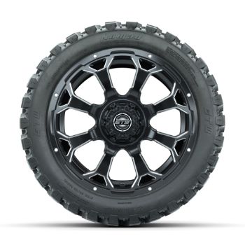 Set of 4 - 14 in GTW Raven Wheels with 23x10-14 GTW Nomad All-Terrain Tires