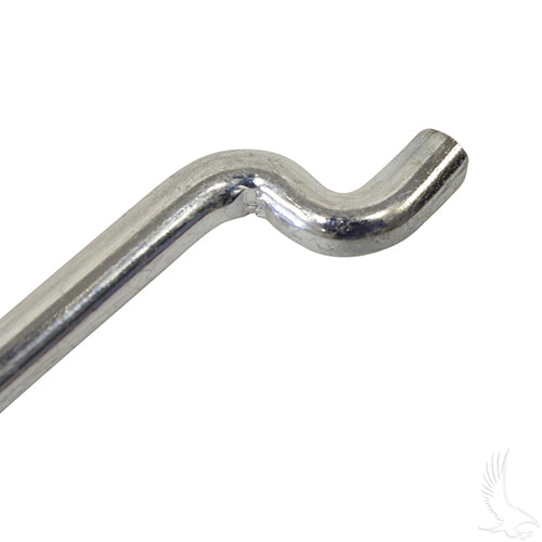 Club Car DS Golf Cart Battery Hold Down Rod, Z-hook 12.25", Electric w/ 12V