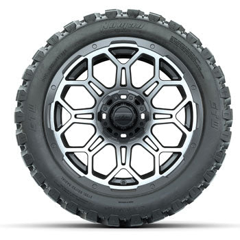 GTW Matte Gray/Machined Bravo 14 in Wheels with 23x10-14 Nomad All-Terrain