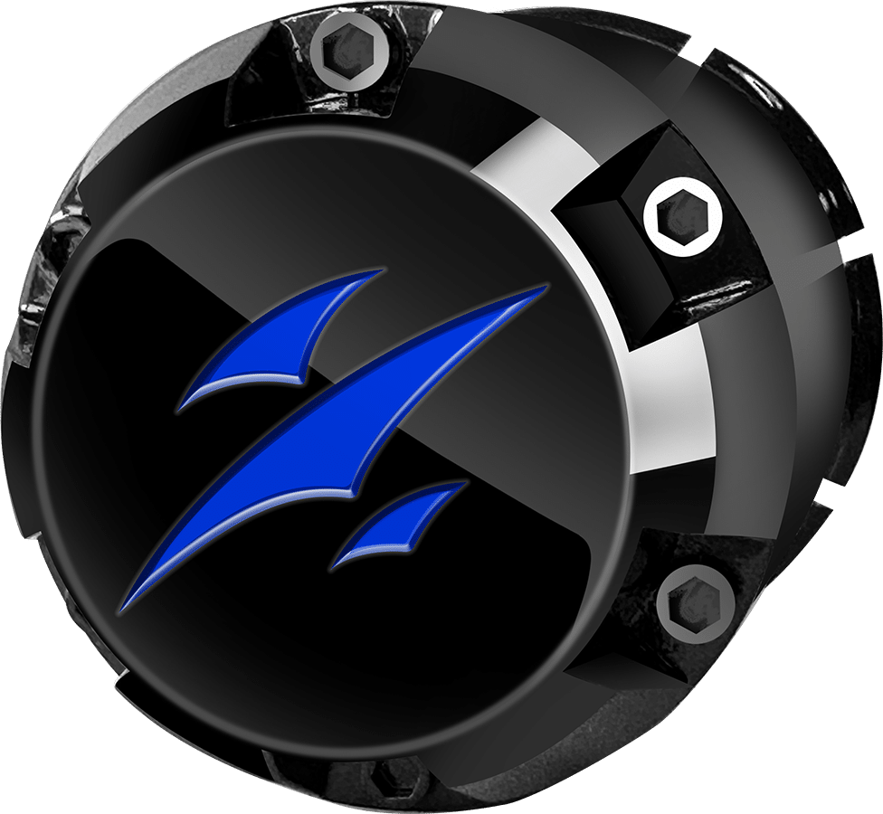 SGC 14 " Blue Widow Wheel - Aluminum Alloy / STEELENG 205/30-14 QH Low Profile