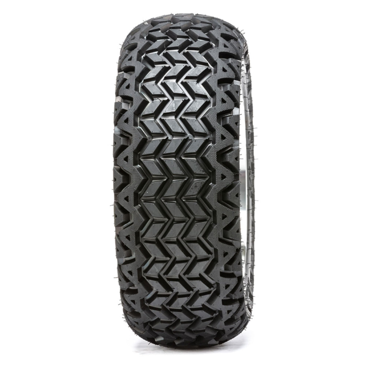 14" GTW Tempest Black and Machined Wheels with 23" Predator A/T Tires Set of 4