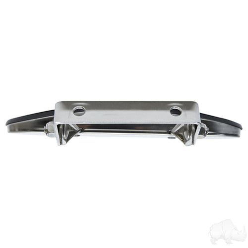Universal 180 Degree Convex Roof Mount Mirror - Stainless Steel