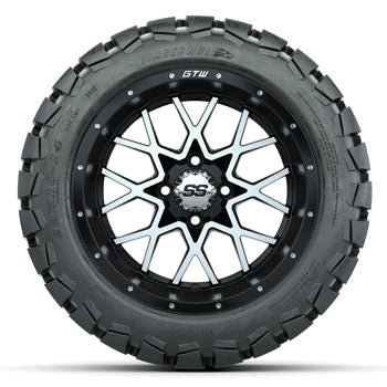 GTW Vortex 14 in Wheels with 22x10-14 GTW Timberwolf All-Terrain Tires - Set of