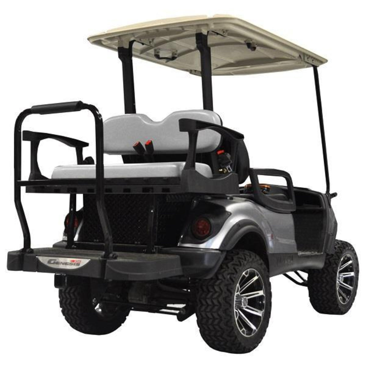 MadJax Genesis 250 with Standard Grey Steel Rear Flip Seat - Yamaha G29/Drive