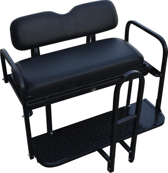 NOMAD Rear Flip Seat – EZGO TXT / Black Cushion Set