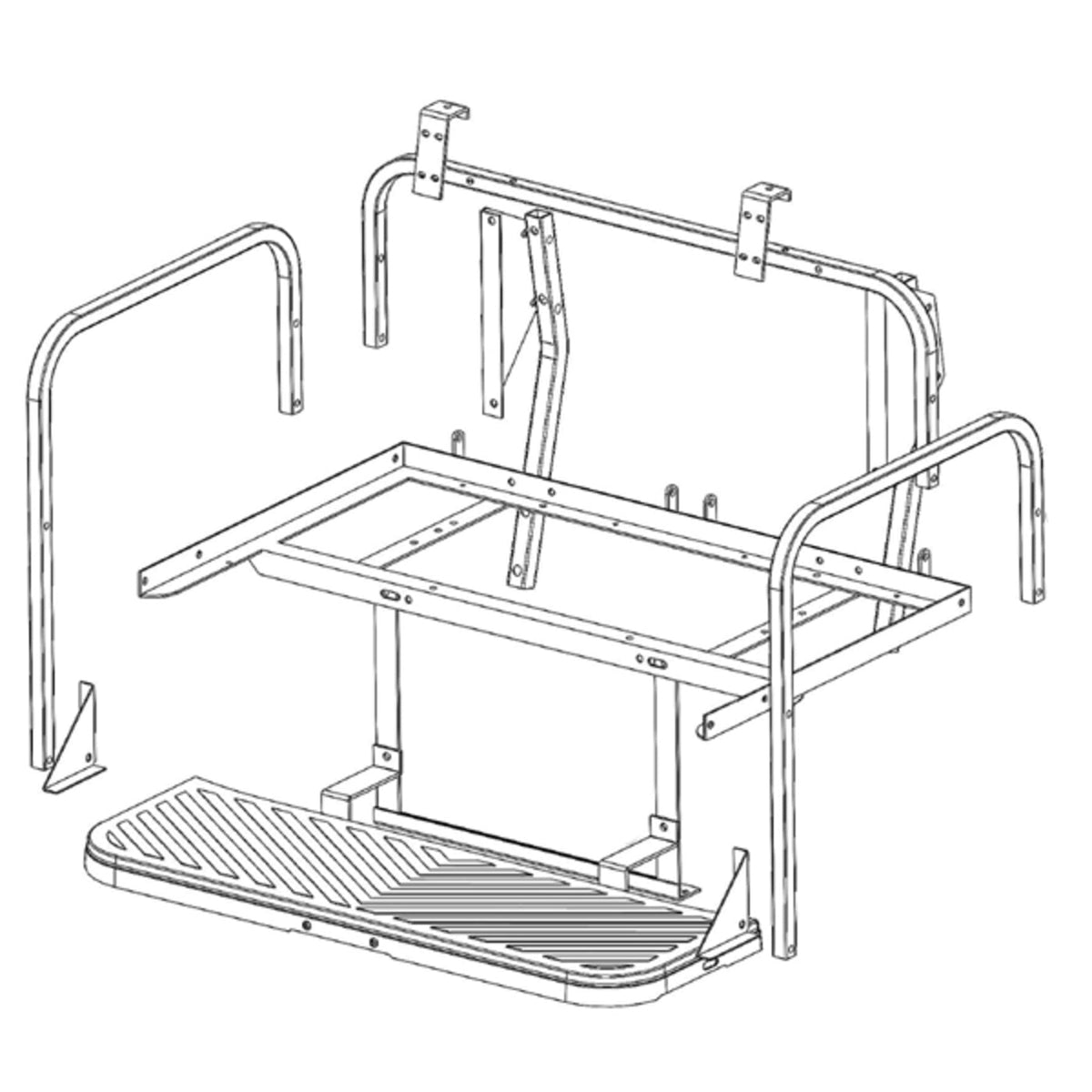 GTW MACH3 Flip Frame Only E-Z-GO RXV