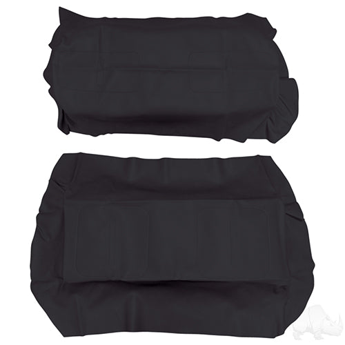 RHOX Golf Cart SS Cover Set - Black - E-Z-GO TXT 96+ - Gray