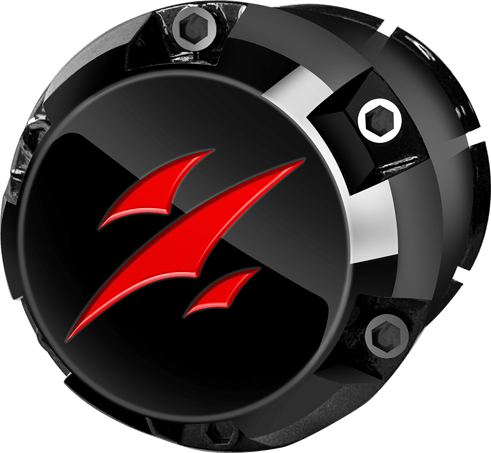 SGC 14 " Lynx Red/Black Wheel - Aluminum Alloy / STEELENG 23 "x10 "-14 " All