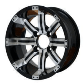 SGC 10′′ Tempest Machined/Black Wheel – Aluminum Alloy (SET OF 4)