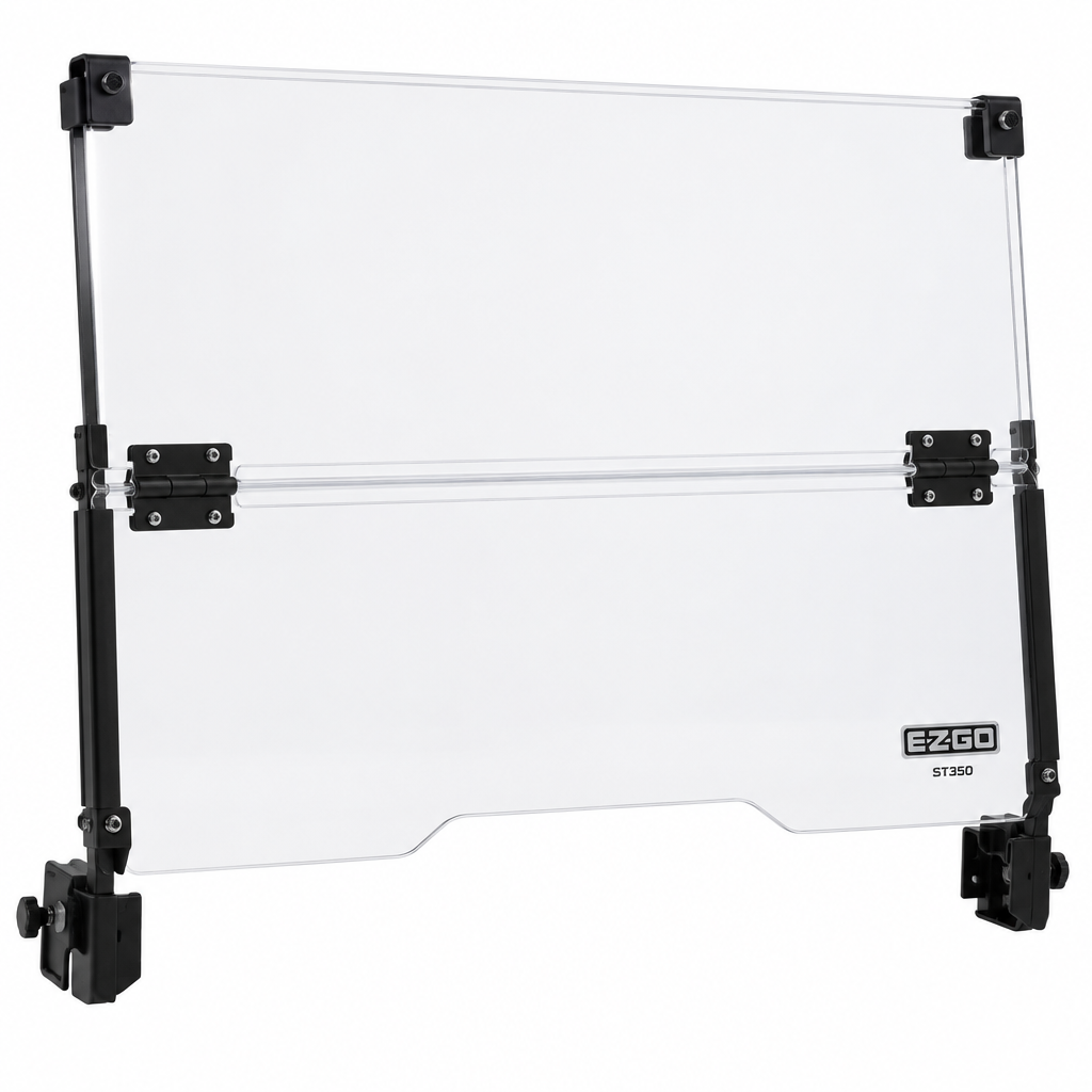 Clear E-Z-GO Folding Windshield (Models ST350)