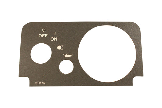 Console Label For Fuel & Oil Light For Fleet (Years 2010-Up)