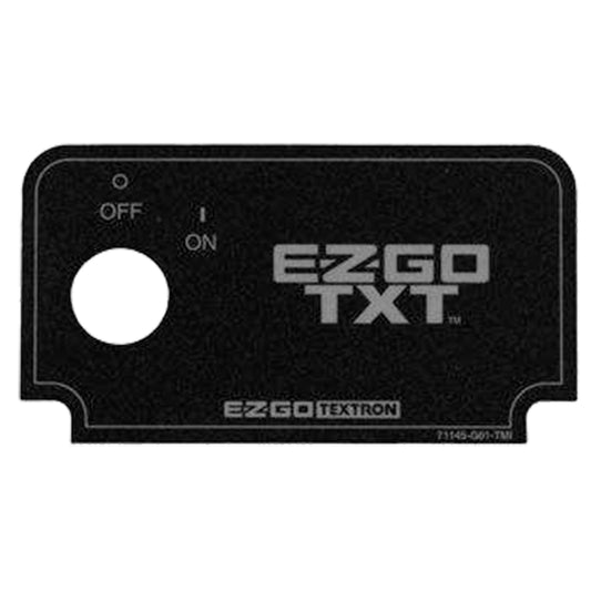 E-Z-GO TXT Key Switch Decal (Years 1994-2013)