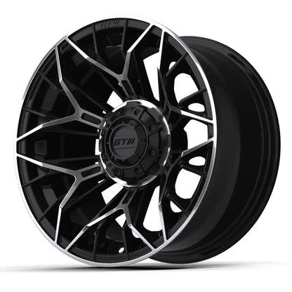 14" GTW Stellar Black & Machined Wheel
