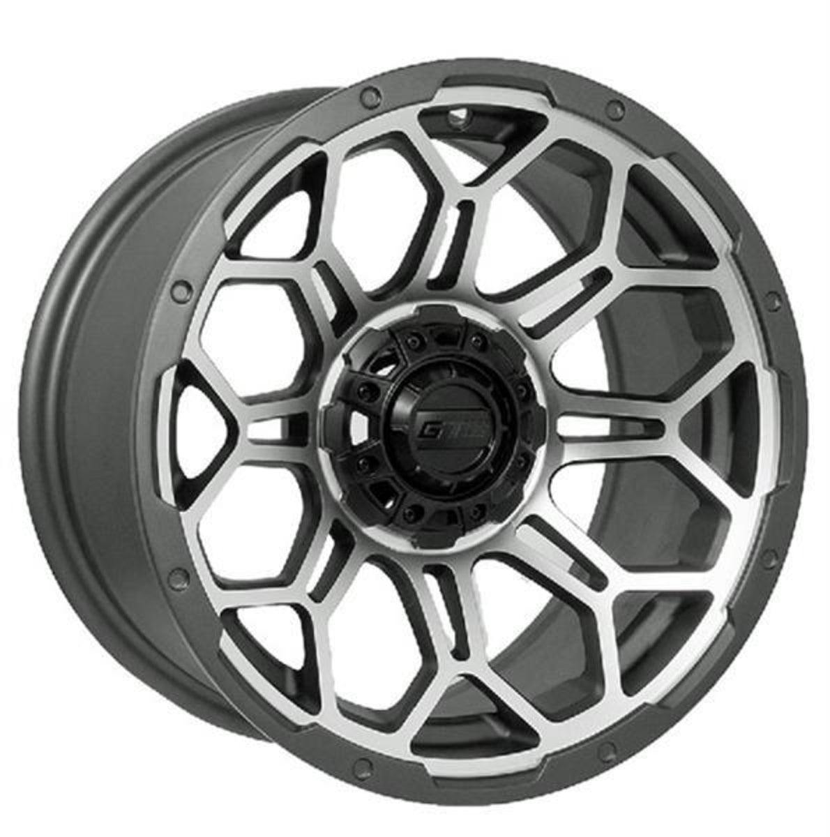 14" GTW Bravo Wheel (Matte Gray-Machined)