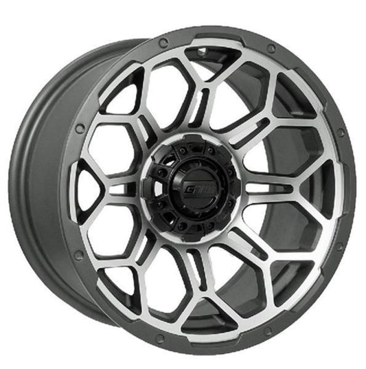 14" GTW Bravo Wheel (Matte Gray-Machined)