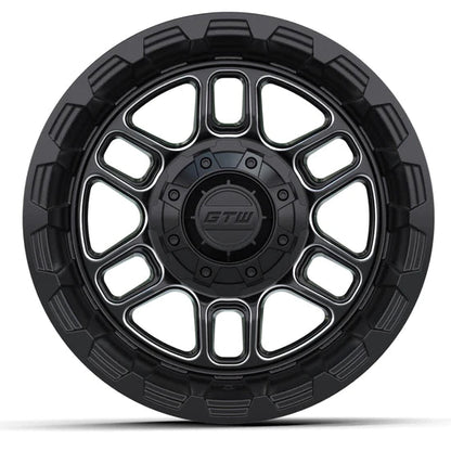 12" GTW Titan Black & Machined Wheel