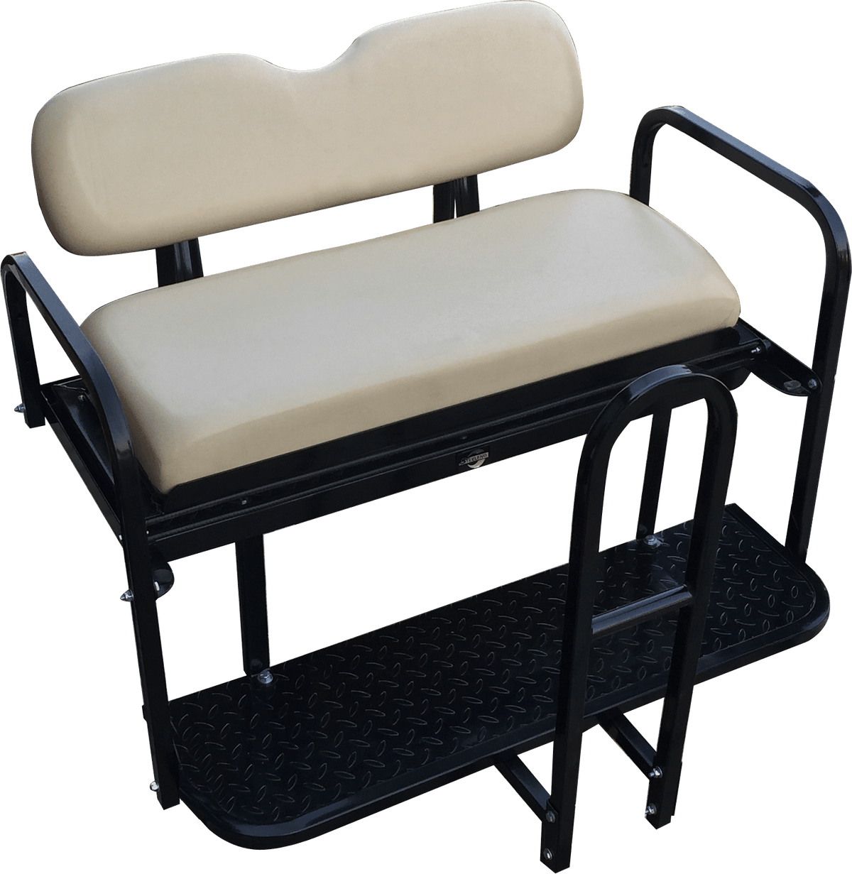 NOMAD Rear Flip Seat – Club Car Precedent (also Tempo) / Buff Cushion Set