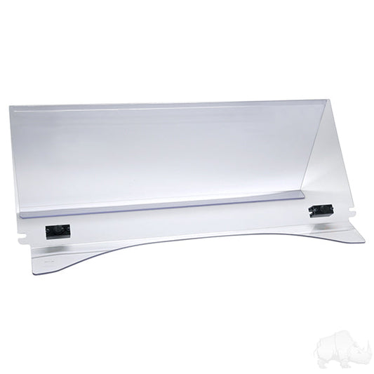 Windshield, 1/4" Impact Modified Clear 2 Piece, Club Car Tempo, Onward