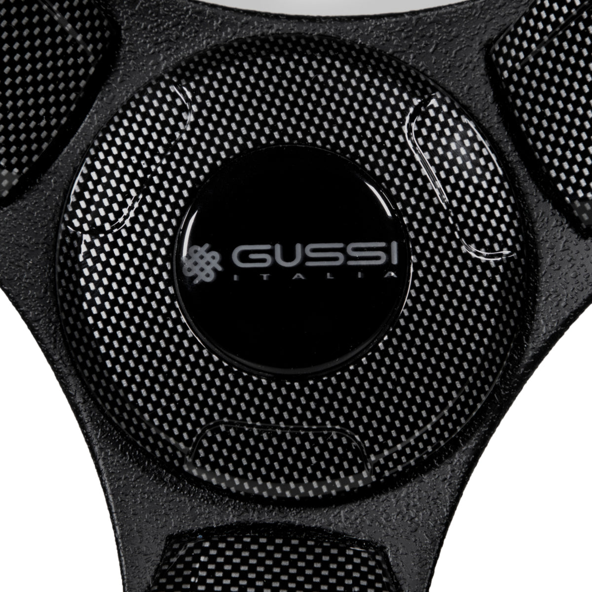 Gussi Italia Model 13 Black/Carbon Fiber Steering Wheel For E-Z-GO