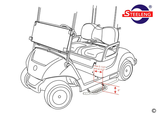 Nerf Bars (Running Boards) for Yamaha G29 (Drive) (set of 2) - NBYM01