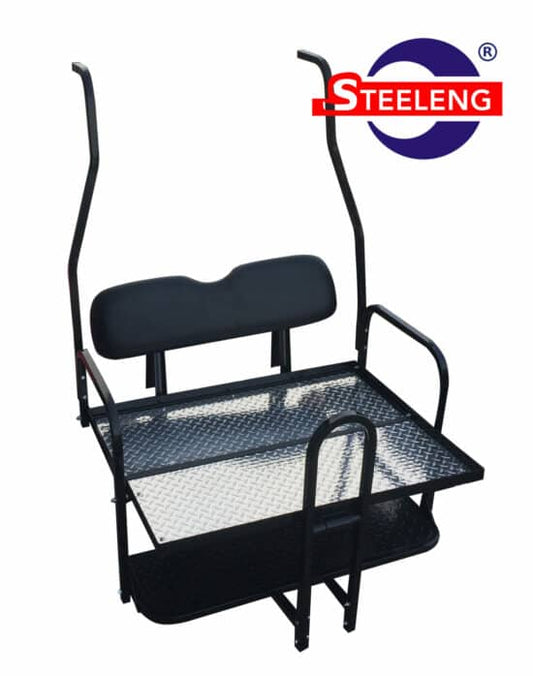 STEELENG Rear Flip Seat - Club Car DS - Style (2000.5-2013) / Black Cushion Set