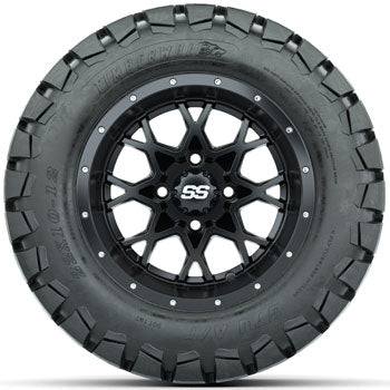 GTW Vortex 12 in Wheels with 22x10-12 Timberwolf All-Terrain Tires - Set of 4