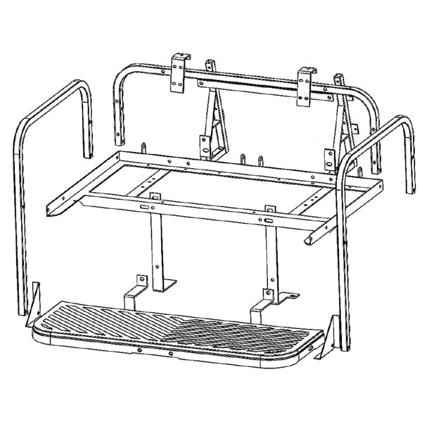GTW MACH3 Aluminum (Frame Only) Rear Seat Drive2 (Years 2017-Up)