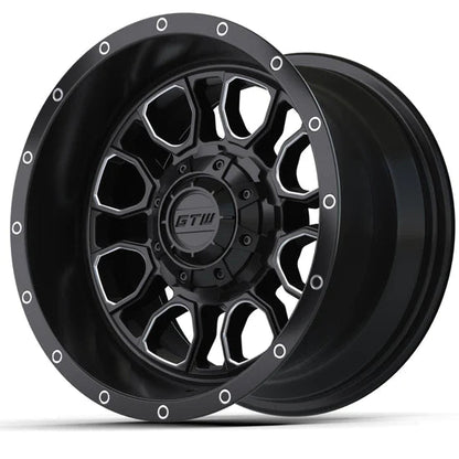 14" GTW Volt Black & Machined Wheel