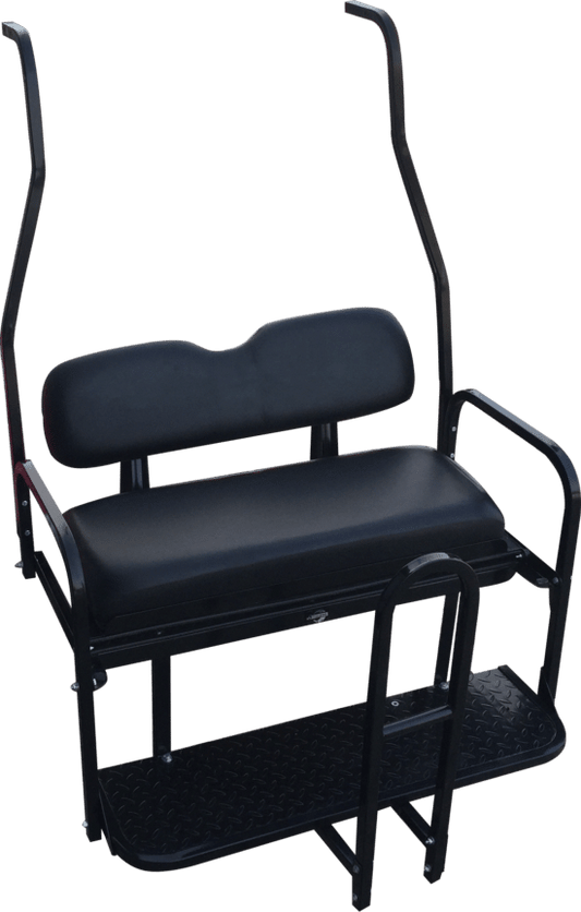 NOMAD Rear Flip Seat – Club Car DS Style (2000.5-2013) / Black Cushion Set
