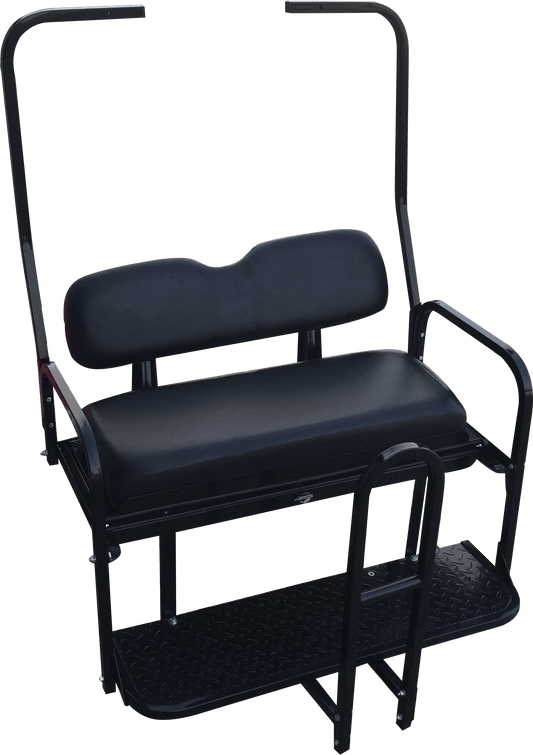 NOMAD Rear Flip Seat – Club Car DS (1982-2000.5) / Black Cushion Set