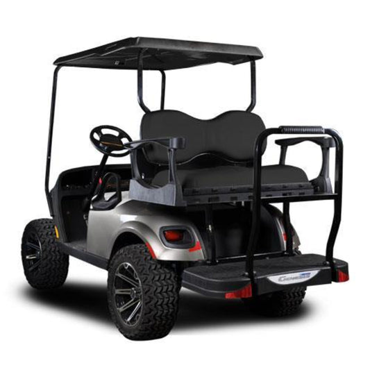 MadJax Genesis 250 with Deluxe Black Steel Rear Flip Seat - EZGO TXT